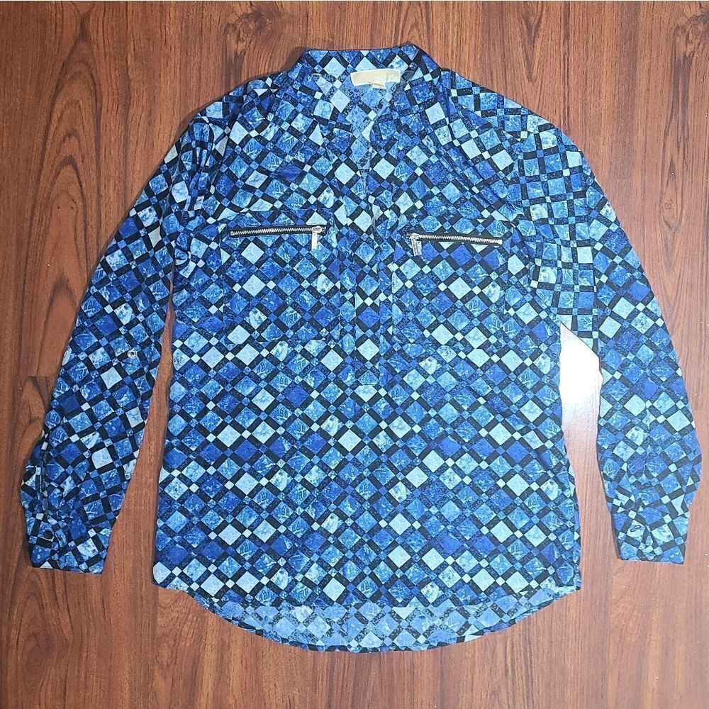 MICHAEL Michael Kors | Blue Diamond Button Down